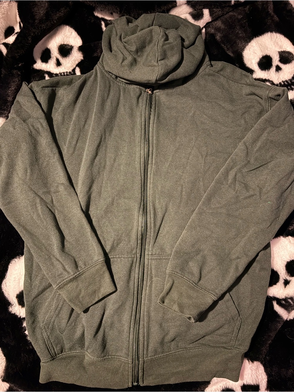 Ardene Olive Green Lightweight Zip-Up Hoodie Jacket